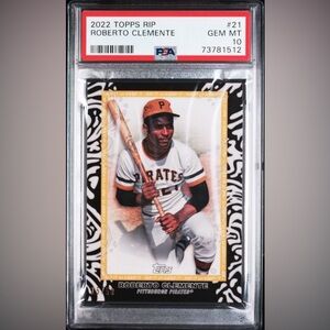 Roberto Clemente 2022 Topps Rip card. GEM MT 10.             # card 15/50.